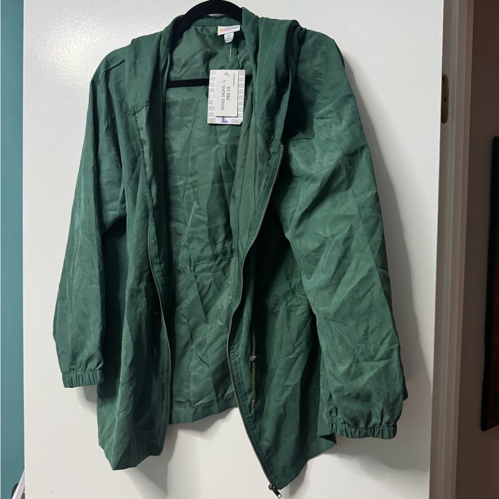 Lularoe Outdoor Collection Jackie - Green Hooded Jacket